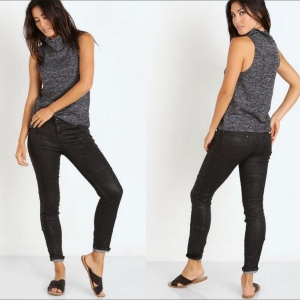 Free People‎ Jillian Coated Skinny Jeans 24